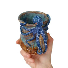 Handmade Octopus Mug Coffee Tea Cup