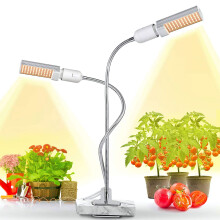 LED Grow Light Indoor Plant Growth Fill Lights Full Light Grow Lights with Switch Clip On Grow Lights 45W for Indoor Plants Growth