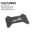 3Rd Brake Light Extension Mounting Bracket for  Bronco 2021-2023 Spare Tire High Brake Light Extension Bracket 3