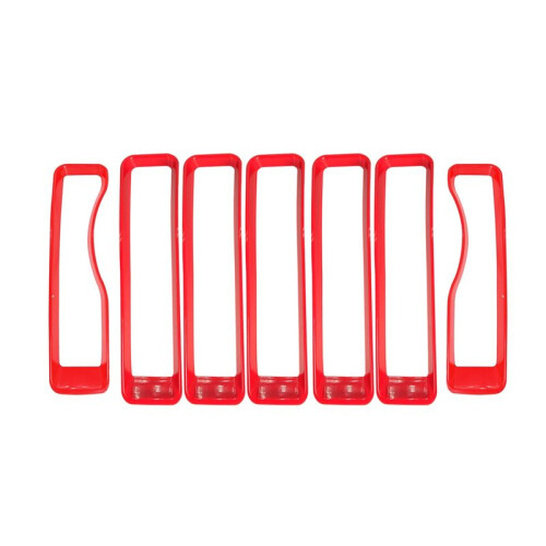Red Front Grille Frame Headlight Ring Mesh Ring for  2018 New Model  Exterior Modification 2