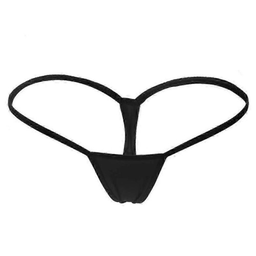 (S,Black)Sexy Mini Thong Micro G-String Womens Underwear Briefs Panties Lingerie Knickers 2
