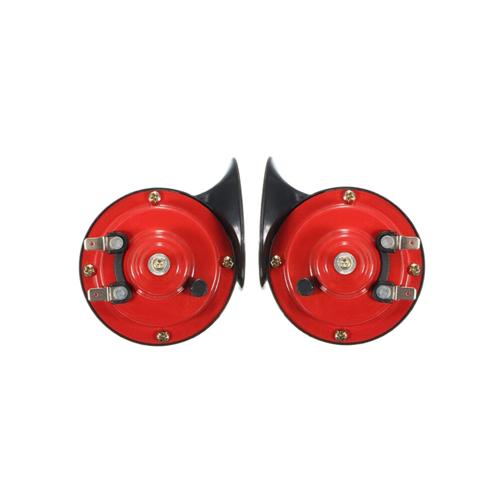 Universal Car Horn Loud Pressure Klaxon Speaker 12V Waterproof 500Db Snail Cry Air Horn Vespa Loudnes For Car Motorcycle Black 6133165974528