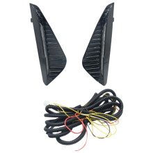 For  Sentra Sylphy 2023 Daytime Running Light Fog Light Cover with Yellow Turn Signal
