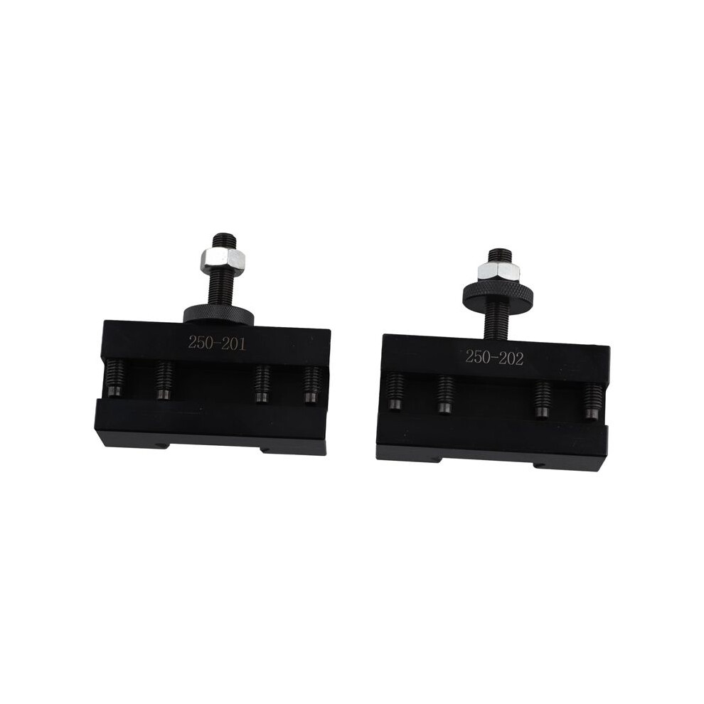 2Pcs Quick Change Cnc Lathe Tool Post Turning Facing Holder Holder For Lathes Tools-250-201 & 250-202 4712286950950