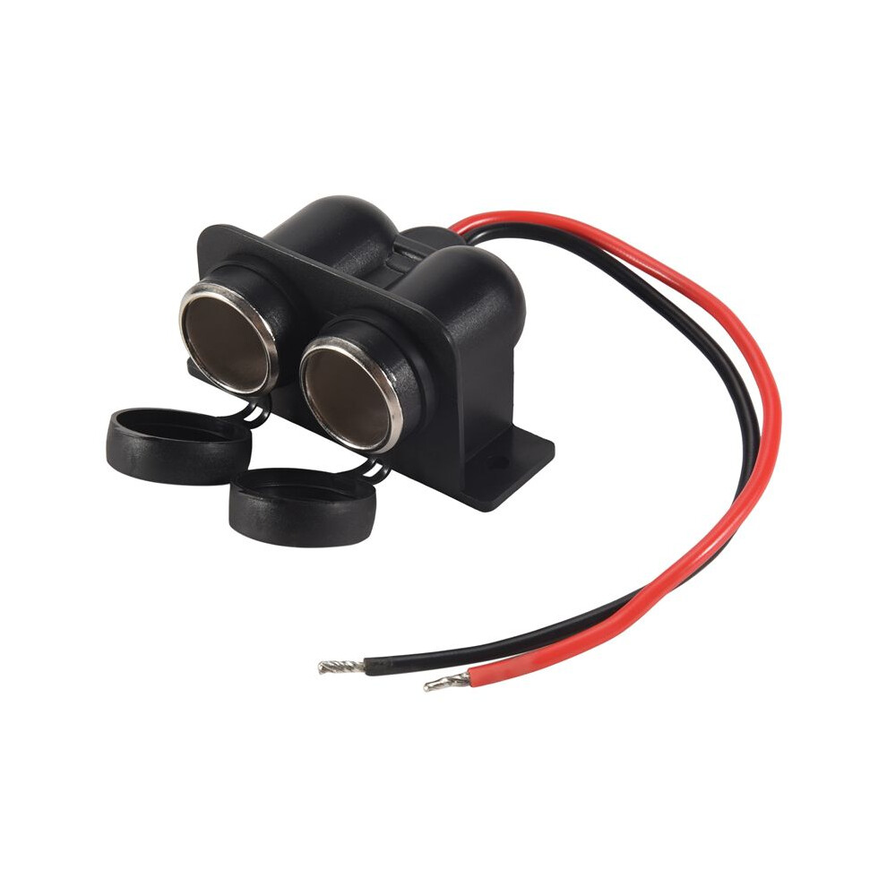 Cigarette Lighter Socket 12V Waterproof Dual Power Plug Outlet With Wire For Car Motorcycle Scooter Boat Atv Rv 6133752364282