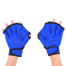 Swimming glove with net finger, swimming gloves with swimming paddles, swimming gloves with f LCode blue