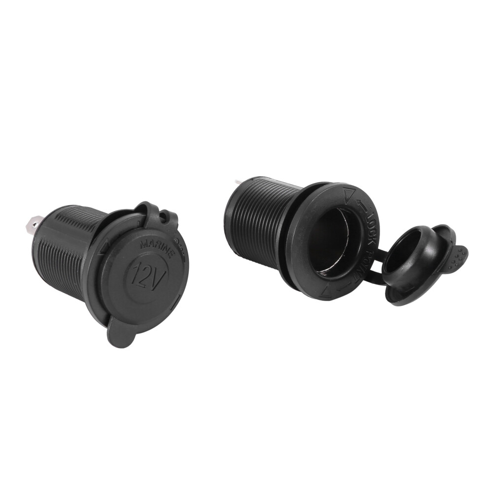 2 X Power Outlet 12V Cigarette Lighter Plug Recessed For Car Moto Boat 4711414817288