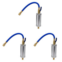 3X Dye Injector Air Conditioning Car Oil Injection R12 R134A Dye Injection 2 Ounce Pure Liquid Coolant Filler Tube