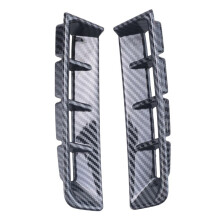 Car Front Fog Light Cover Trim Sticker for  Carnival KA4 2021 2022 Carbon Fiber