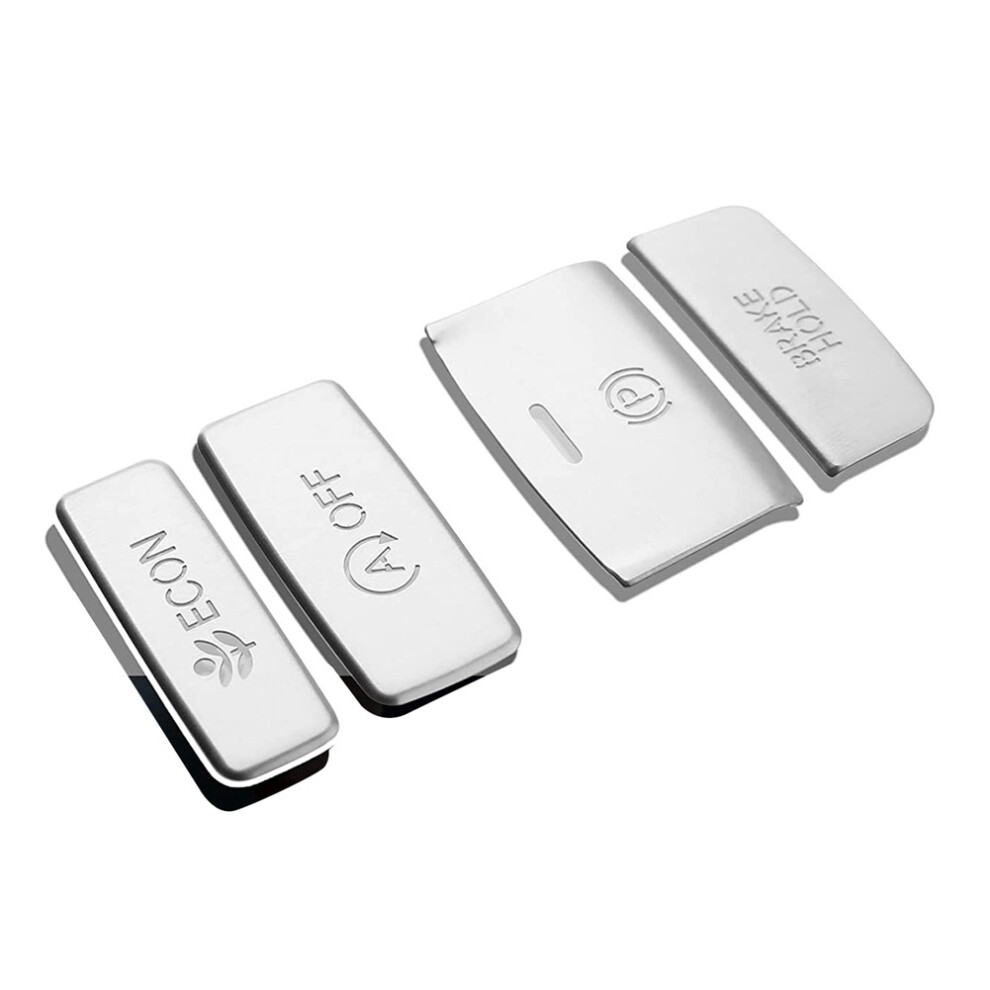 Center Console Gear Panel Handbrake Button Cover Trim Aluminium Sticker For 11Th Gen Honda Civic 2022 Accessories, Silver 4712024721712