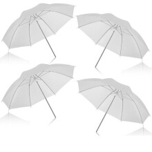 4 Pack Soft White Translucent Umbrella for Studio Photography Lighting 33 Inch