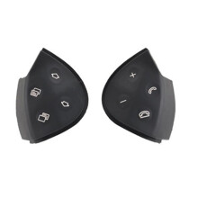 Car Steering Wheel Control Button Trim Cover for E-Class W211 E320 E350 E550 2003-2006 Black