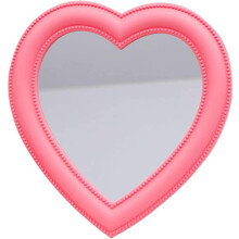 Heart Shaped Mirror, Premium Quality Dual-Use Mirror with High-Definition Transparent Mirror, Elegant Design for Desktop Vanity Or Wall Mounted Mirror