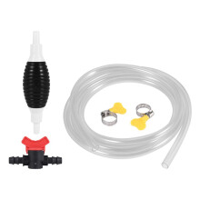 Multifunction Liquid Sucker Pump, Manual Fuel Transfer Pump Gasoline Siphon Hose, Portable Siphon Pump(3Meter)