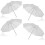 4 pack soft white translucent umbrella for studio photography lighting 33 inch 1