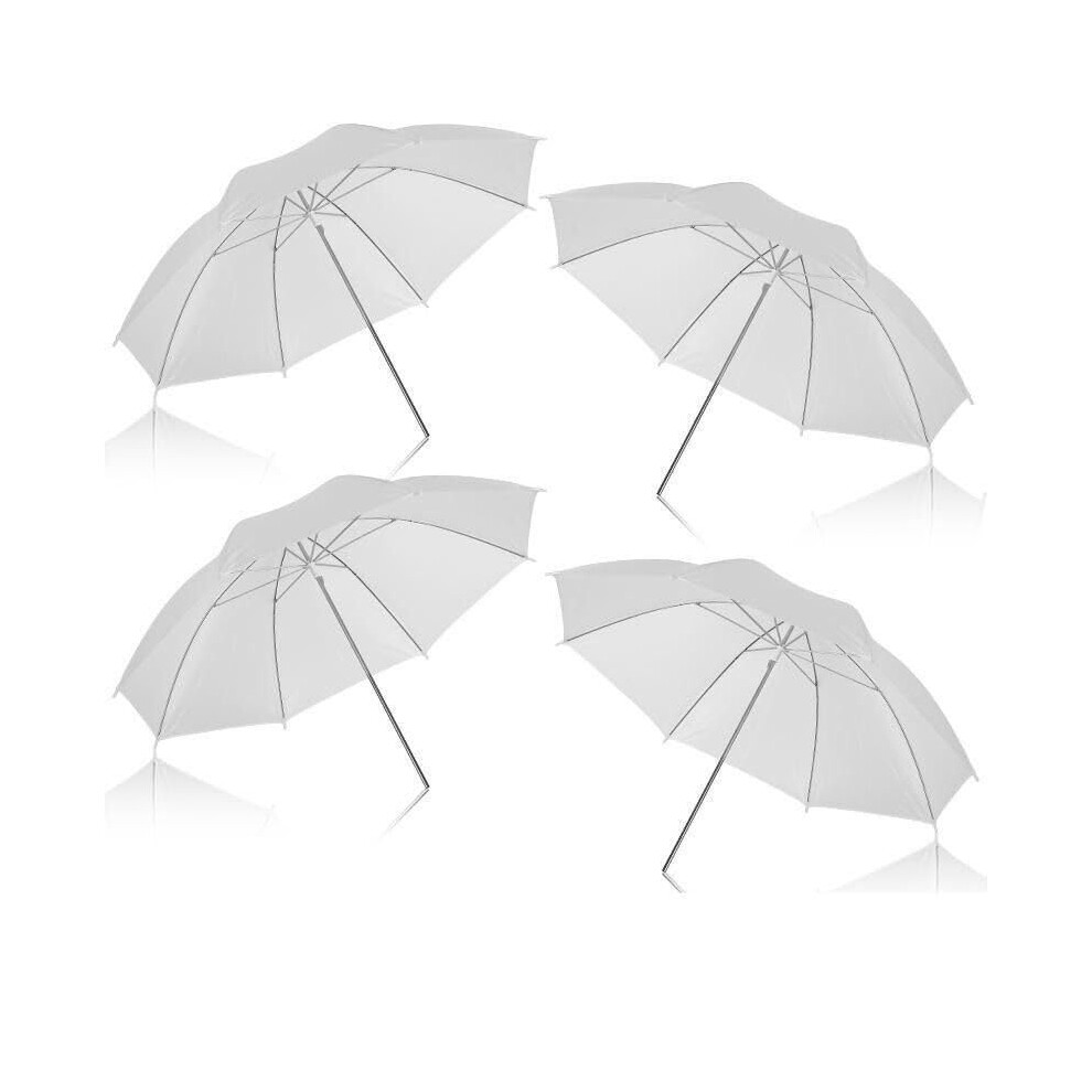 4 Pack Soft Translucent Umbrella For Studio Photography Lighting 33 Inch White 9412369402547