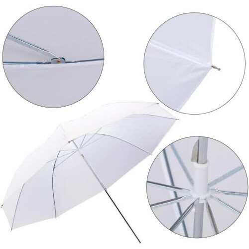 4 Pack Soft White Translucent Umbrella for Studio Photography Lighting 33 Inch 1