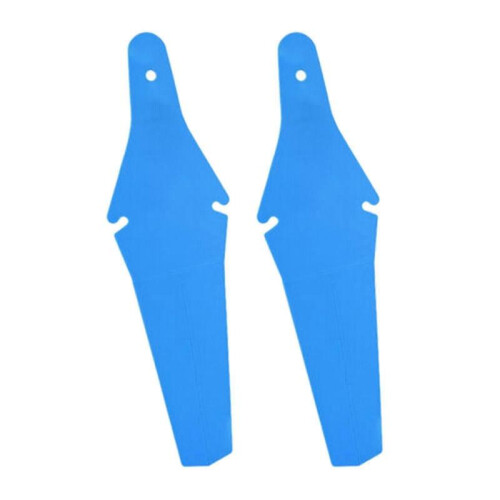 (Blue)2x Bicycle Mudguard Easy To Install Riding Replacement Part Biking Saver White