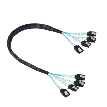 4 Ports SATA to SATA Cable for Server Mining 100cm