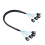 4 Ports SATA to SATA Cable for Server Mining 100cm 1