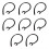 10pcs Bluetooth-compatible Headset Receiver Clip Clamp Holder Earhook Ear Loop Replacement 2