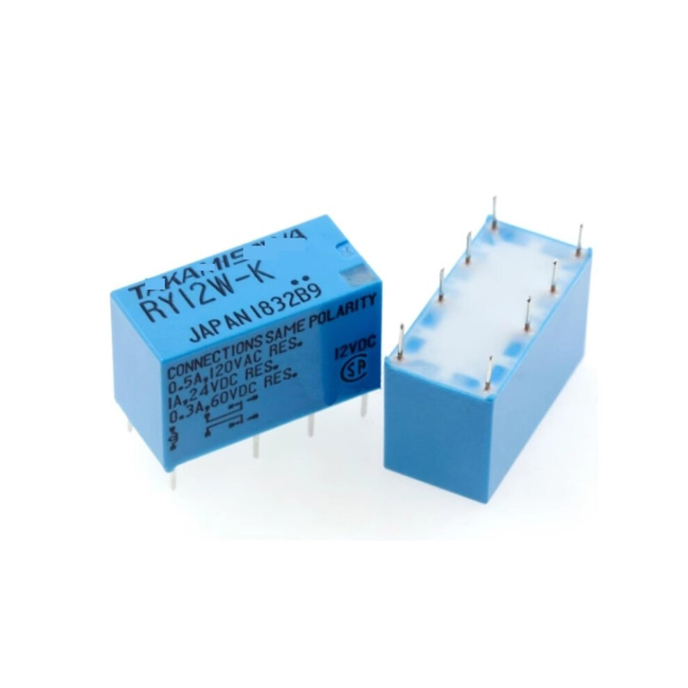 1Pcs Takamisawa Ry5wk 5Vdc Ry12wk 12Vdc Ry24wk 24Vdc 0.5A 120Vac 1A 24Vdc 0.3A 60Vdc 8Pin Signal Relay(Ry12wk(12V)) 9365049351485
