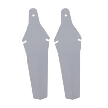 (Gray)2x Bicycle Mudguard Easy To Install Riding Replacement Part Biking Saver White