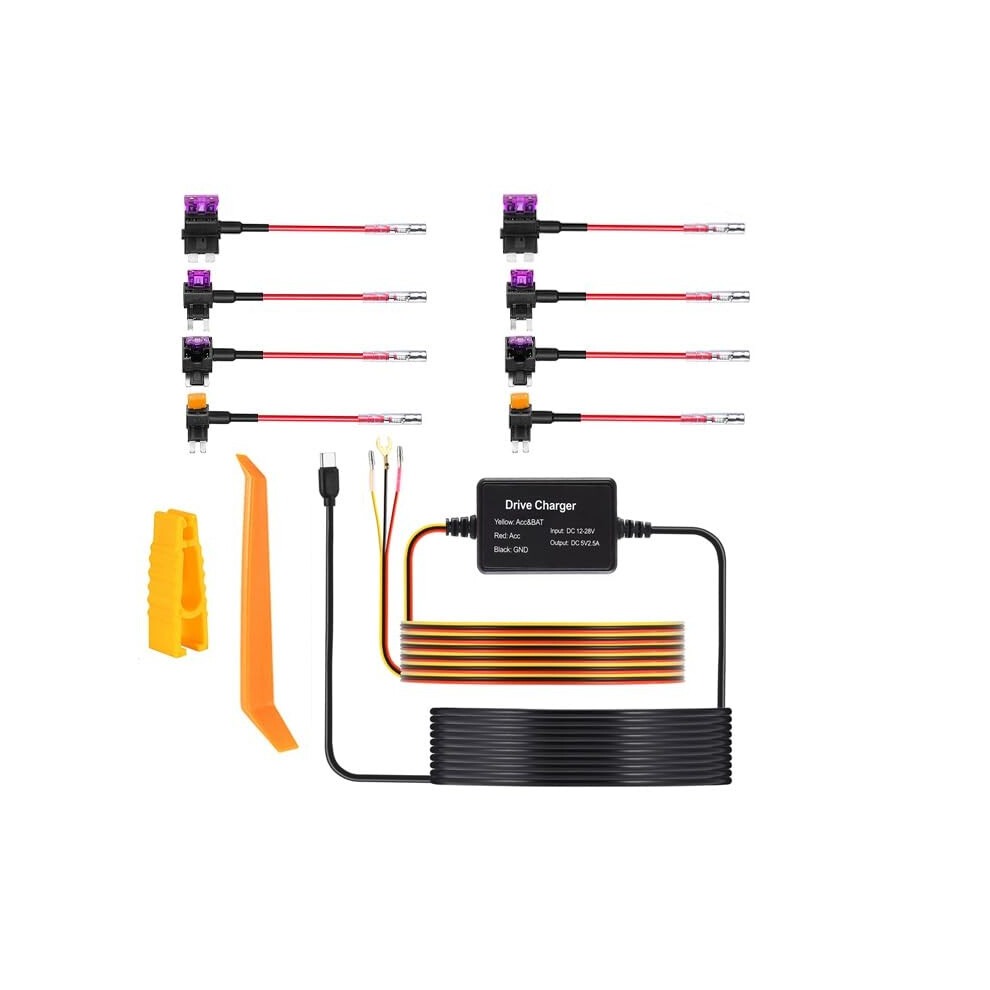 1 Kit Dash Cam Hardwire Kit Type-C For 24H Parking Monitor 11.5Ft 9365049351461
