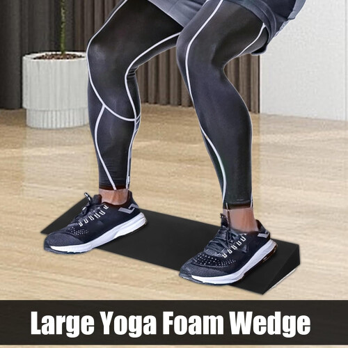 Squat Wedge Block, Slant Board Squats, Heel Elevated Squat Wedge (Black) 1