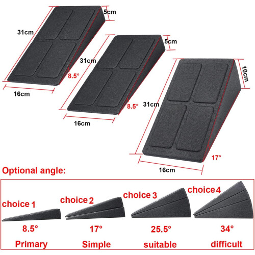 Squat Block Adjustable NonSlip Slant Calf Stretcher 3 Pack Ref: 4344 1