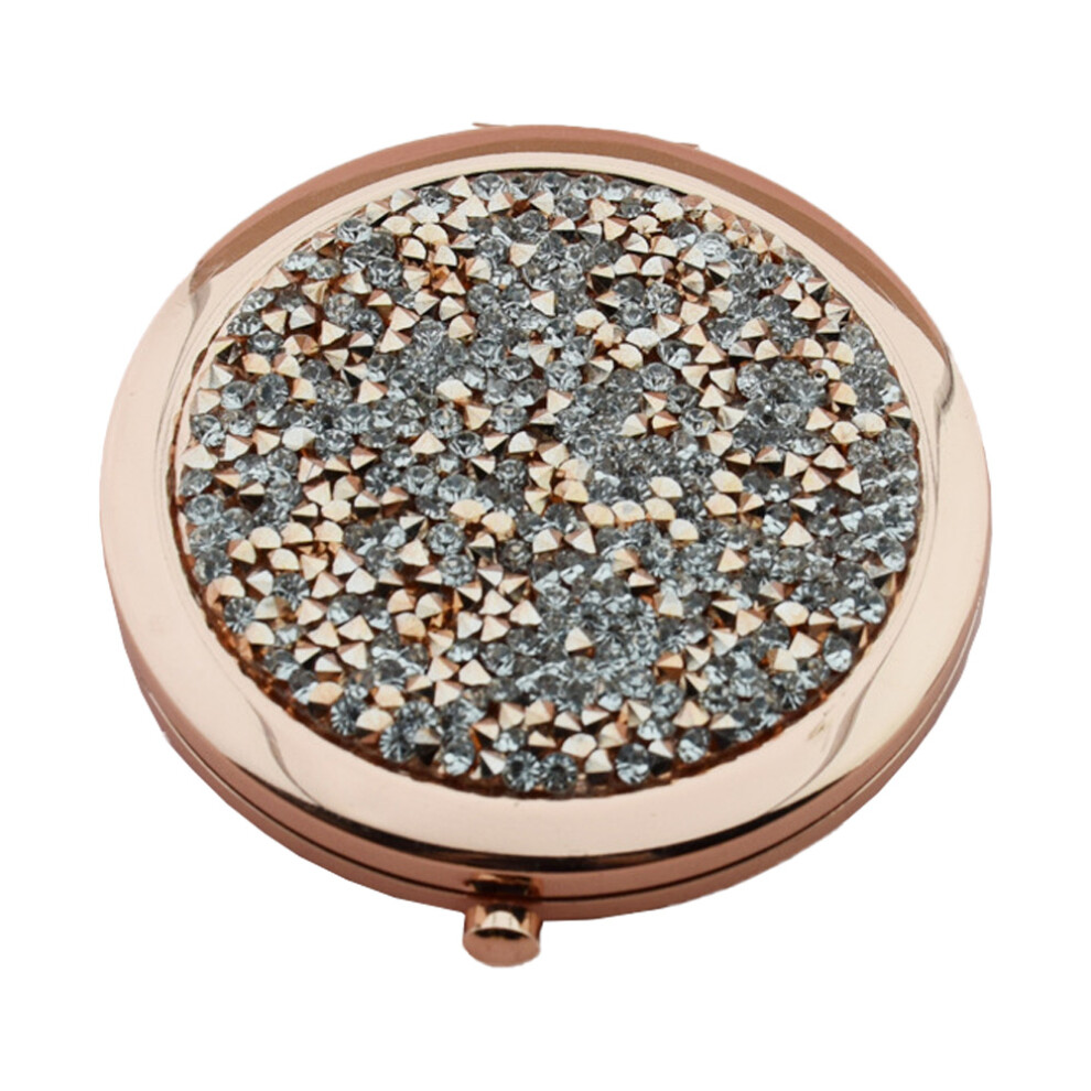Handheld Travel Makeup Mirror, Double-Sided Compact For Precise Makeup Application, Elegant Design For Every Beauty Enthusiast