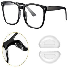 (1Pairs)Self Adhesive Anti-slip Nose Pads Soft Silicone Clear Nose Pads For Eyeglass Spectacle Glasses