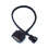 30cm Black Sleeved Cooler Cooling Fan Splitter Power Cable for Computer PC DIY 1