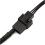 30cm Black Sleeved Cooler Cooling Fan Splitter Power Cable for Computer PC DIY 5