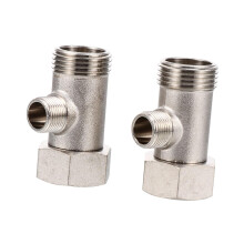 2 pieces water distributor flexible tea adapter for bidet sprayer nickelplated stainless steel easy tallation high temperature resistance Ref: 6435