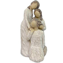 Rustic Statues Sculpture Figurine Three Sisters Desk Decoration Room Ornaments