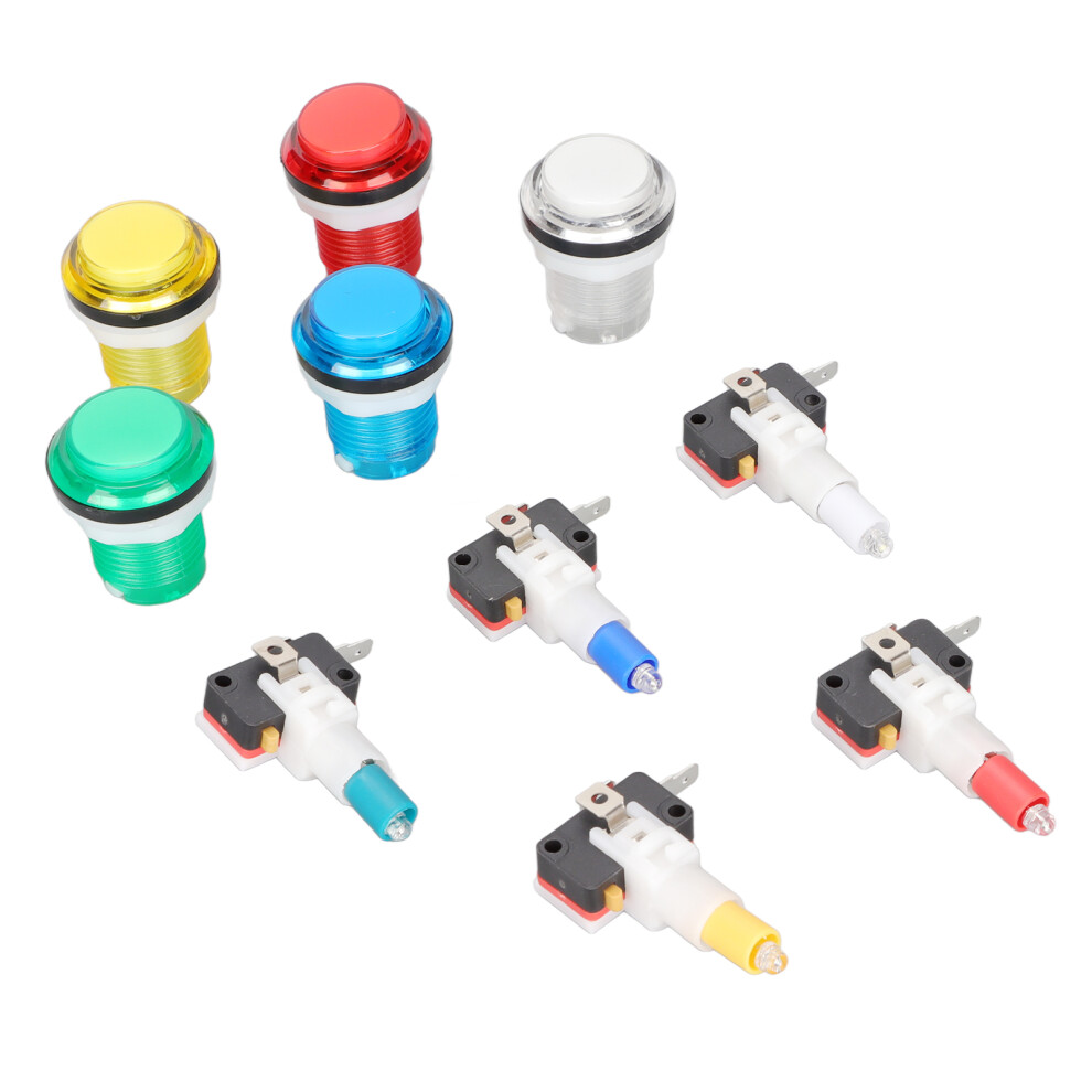 Diy Arcade Game Push Buttons, Vibrant Visually Appealing 32Mm Buttons With Plated Contacts, High Performance Gold 9416038611605
