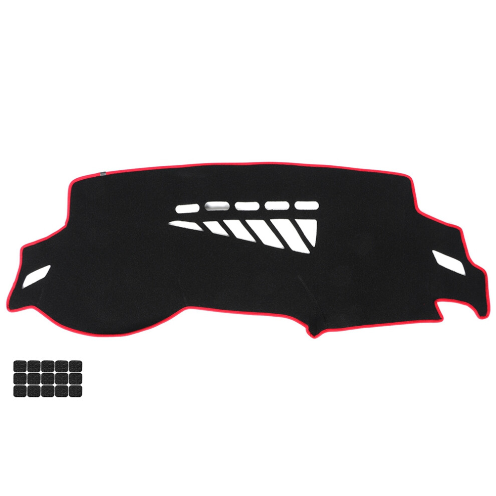 Dashboard Cover Sun Dash Mat Nonslip Dashboard Cover Durable Polyester Material For Toyota Hilux 2005-2015 Anti Skid Pad Back Well Ventilated Design 9139052579224