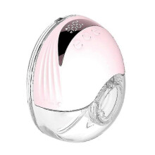 (1-Pack,pink)Hands Free Breast Pump Wearable Electric Breast Pump Lightweight With Led Display 4 Modes & 12