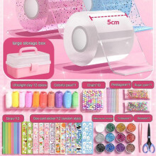 (White)Nano Tape Bubble Kit For Kids With Step-by-step Video Tutorials, Nano Double Sided Adhesive Gel Grip Traceless Tape Nano Magical Tape Bubbles
