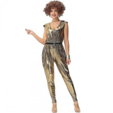 (XL,Gold)M-xl Carnival Party Vintage 80's Hip Hop Disco Costume Music Festival Disco Costumes