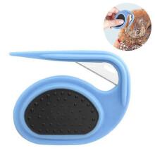 (Blue)Pet Comb, Dog Comb, Dog Grooming, Knotting Knife, Cat Knotting, Combing, Foot Hair Knife, Dead Knot, Hair Cutting Knife