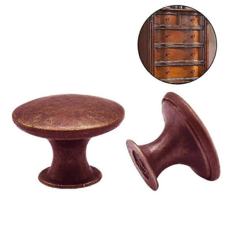 (Red bronze)16 Pieces Cabinet Door Knobs, 30mm Vintage Dresser Knobs Set 1