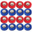 24pcs Mini Shuffleboard Tabletop Rollers Balls Shuffleboard Curling Replacement Accessories 1