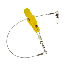 AngelschnurEntriegelung line release, adjustable tension, downrigger boom, line clamps, durable yellow