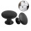 (Black)16 Pieces Cabinet Door Knobs, 30mm Vintage Dresser Knobs Set 2