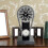 (WHITE)Steampunk Clock With Movement Gears Home Decor Rotating Gear Clock 2