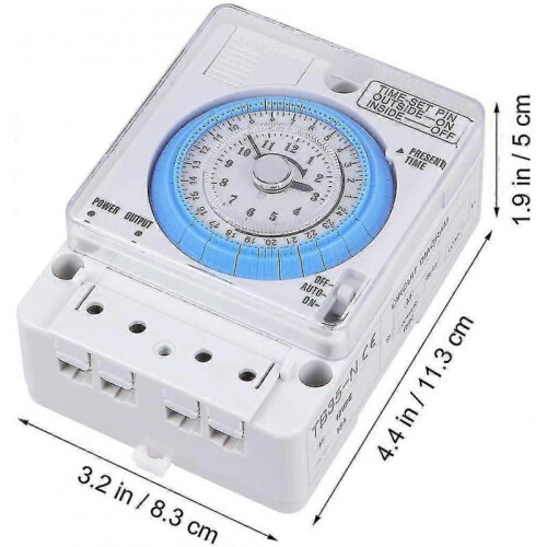 Mechanical Timer, 12vac/ Dc Time Control Switch Kitchen Timer Portable Precise Timer Time Control Switch for Outdoor 2