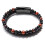 (Black Red)Humanic+pro Maxhematie Beaded Bracelets,humanic Maxhematie Beaded Bracelets,titaniumion Therapy Bangle 1