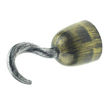 Pirate Hook Captain Hook Hand Plastic Hook Pirate Costume Accessories Halloween Party Role Play Supplies (antique Brass) (1pcs)